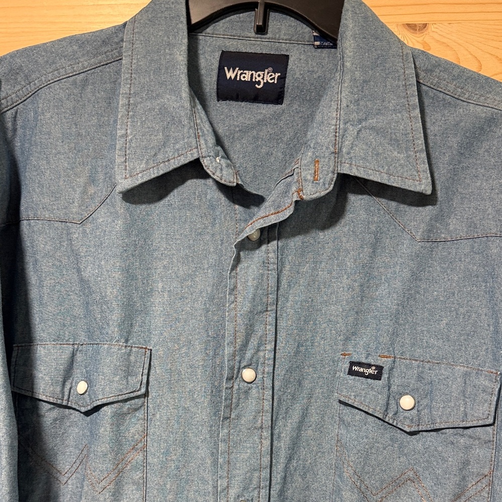 Wrangler Men's Light Blue Shirt Jacket